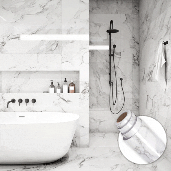 Waterproof Marble Wallpaper bibticx