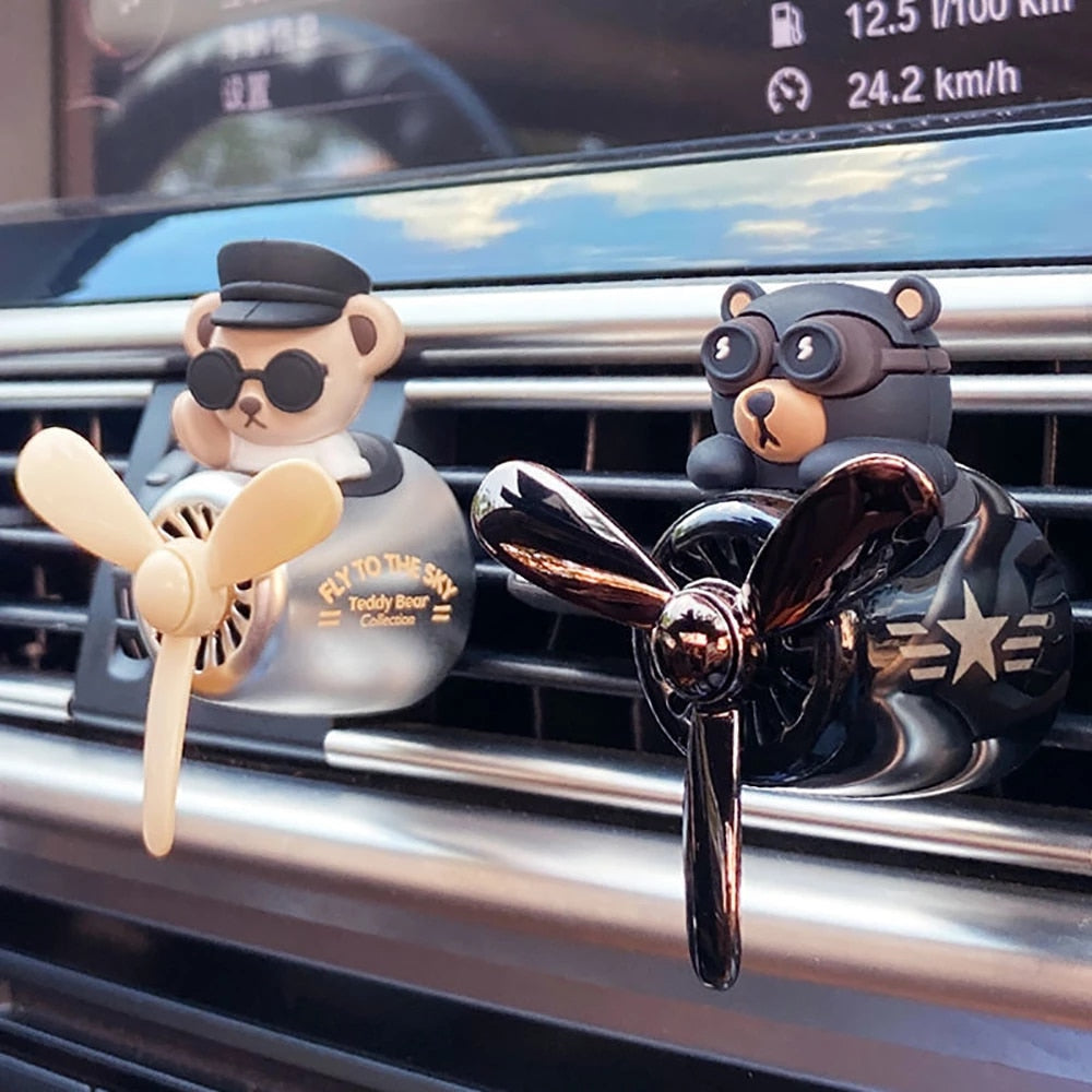 Car Air Freshener Bear Pilot bibtic