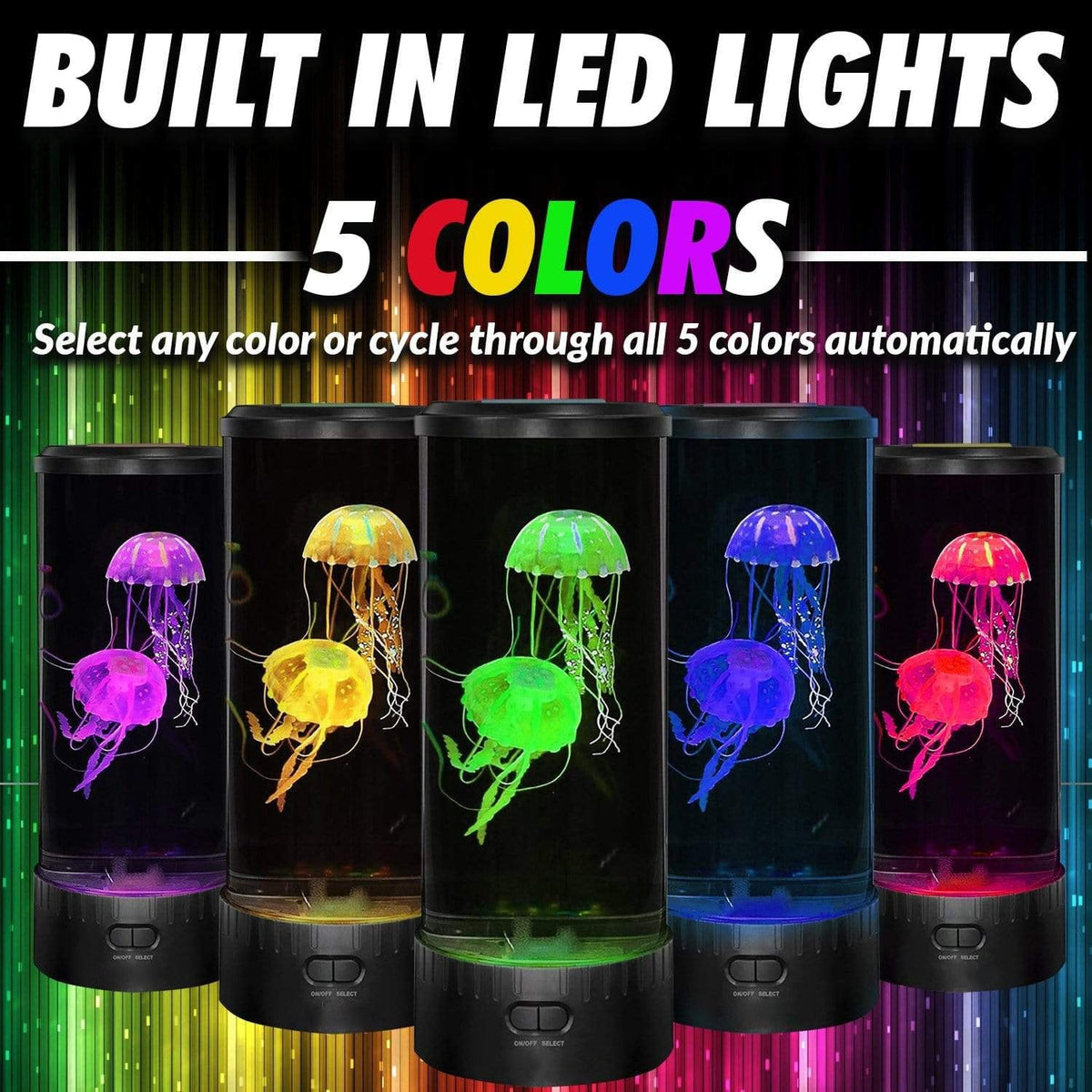 LED Jellyfish Mood Lamp Bibtic