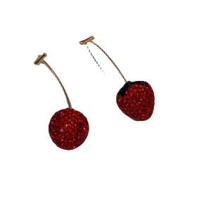 Luscious Red Zircon Strawberry Delight Earrings