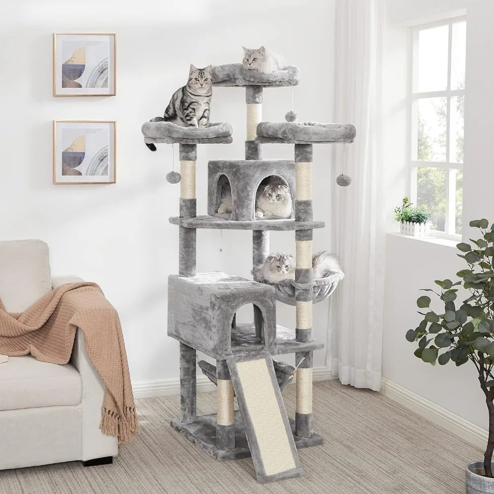 64.5 Inches Multi-Level Cat Tree for Indoor Cats