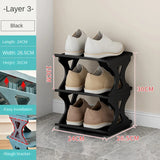 Space-Saving Multi-Layered Shoe Rack