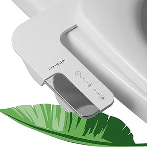 Adjustable Angle Bidet Attachment with Self-Cleaning Nozzles