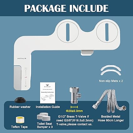 Adjustable Angle Bidet Attachment