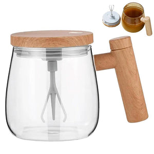 Self Stirring Mug 400ML Electric Mixing Coffee Glass Cup