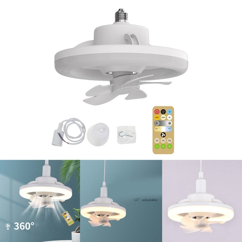 Versatile 3-in-1 Ceiling Fan with Light