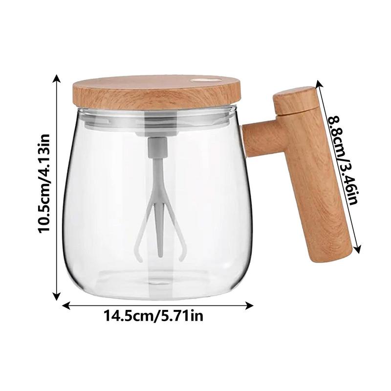 Self Stirring Mug 400ML Electric Mixing Coffee Glass Cup