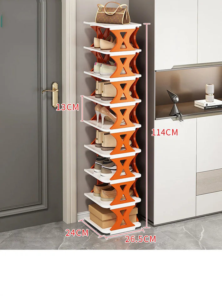 Space-Saving Multi-Layered Shoe Rack