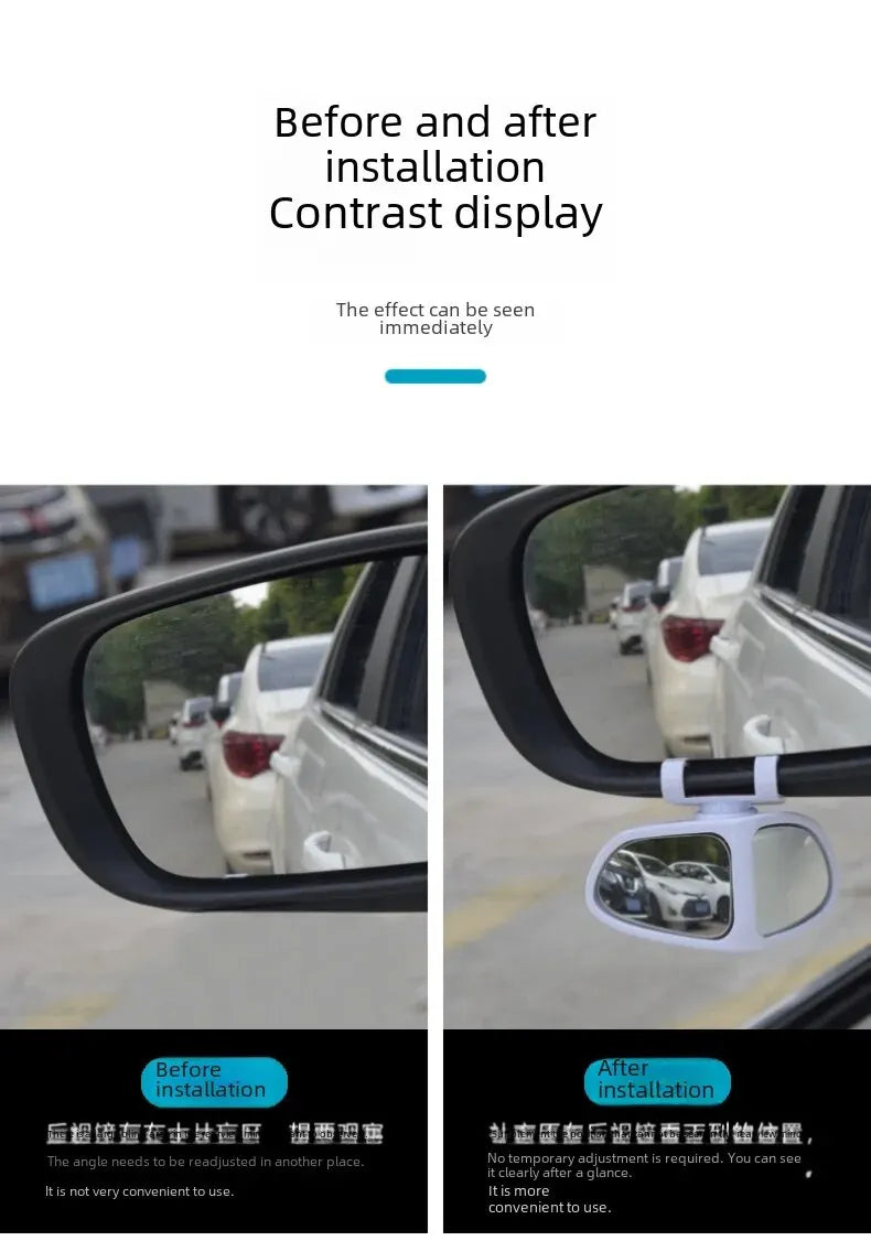 360° Double Vision Car Rearview Mirror