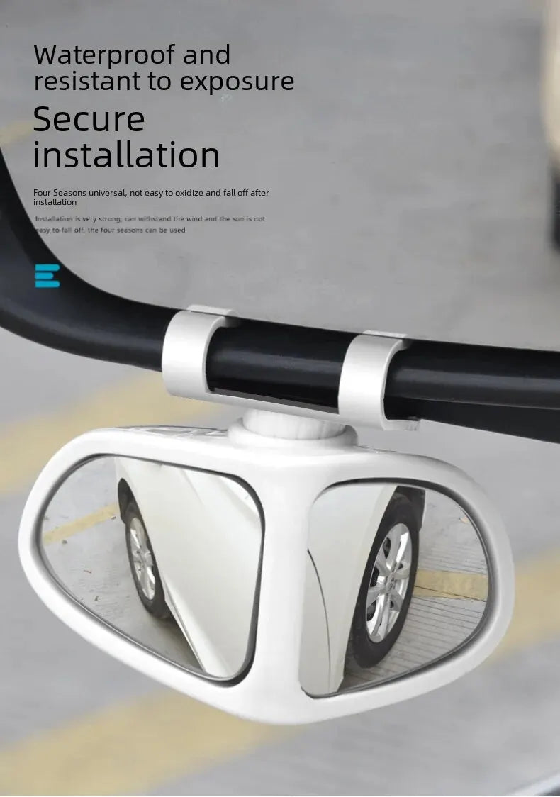 360° Double Vision Car Rearview Mirror