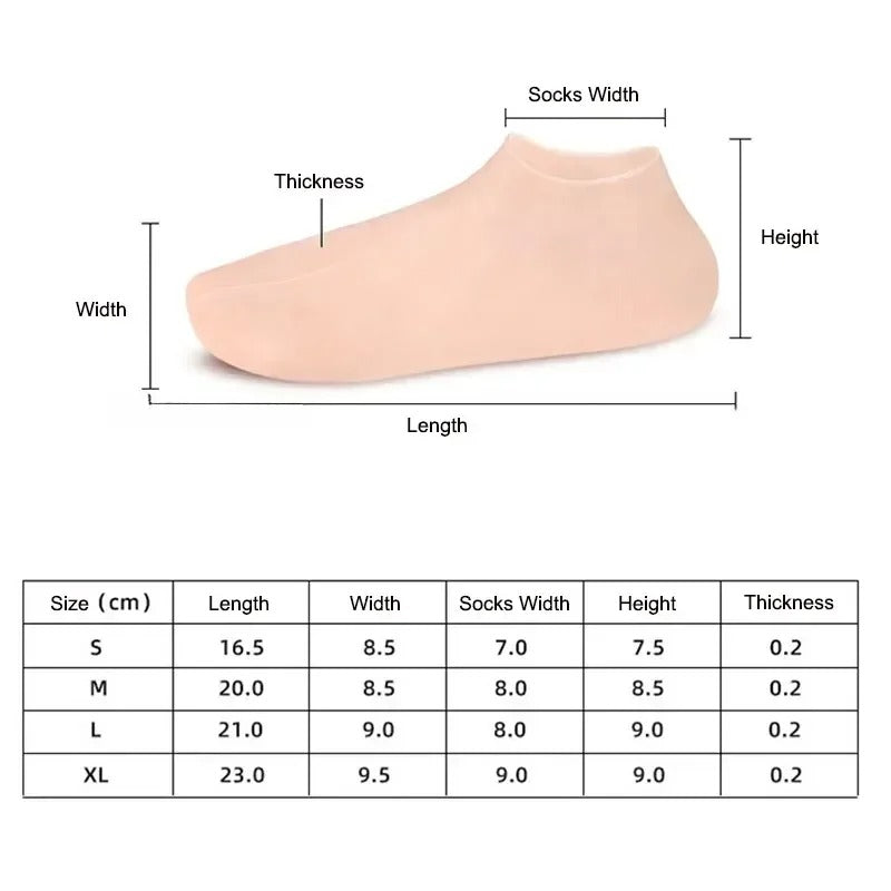 silicone foot socks