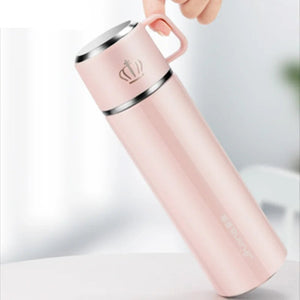 Stainless Steel Thermos Flask Coffee Mug with Tea Separation - 500ml