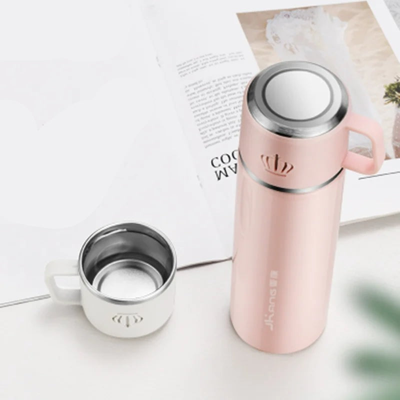 Stainless Steel Thermos Flask Coffee Mug with Tea Separation - 500ml