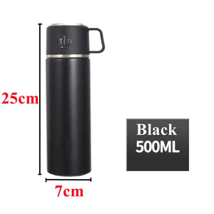 Stainless Steel Thermos Flask Coffee Mug with Tea Separation - 500ml