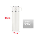 Stainless Steel Thermos Flask Coffee Mug with Tea Separation - 500ml