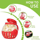 GourmetGlass™ Microwave Popcorn Popper