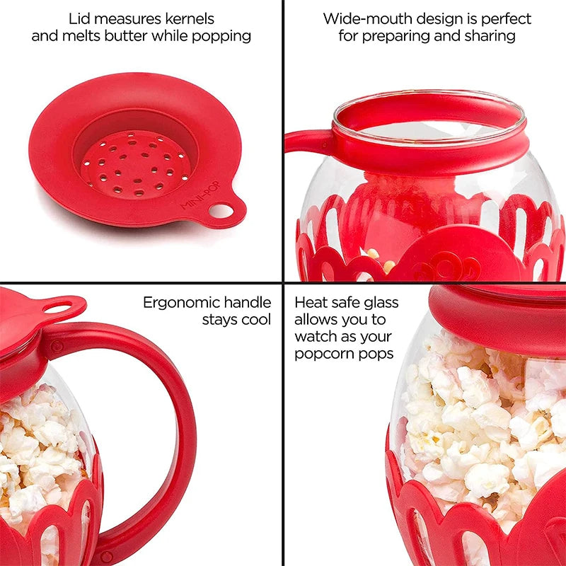 GourmetGlass™ Microwave Popcorn Popper