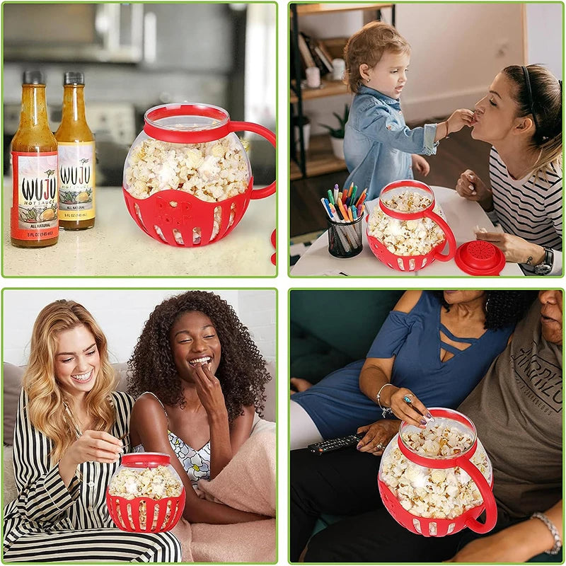 GourmetGlass™ Microwave Popcorn Popper