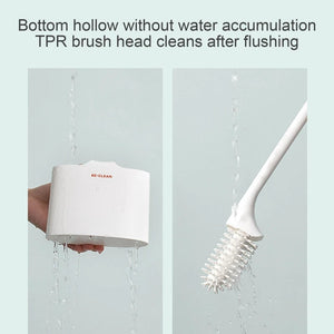 Dual Head Wall Mounted Toilet Brush 2-in-1