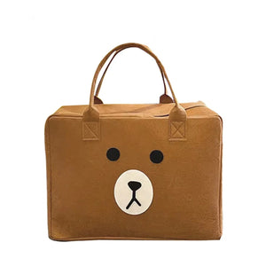 Cartoon Felt Tote Travel Bag