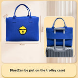 Cartoon Felt Tote Travel Bag