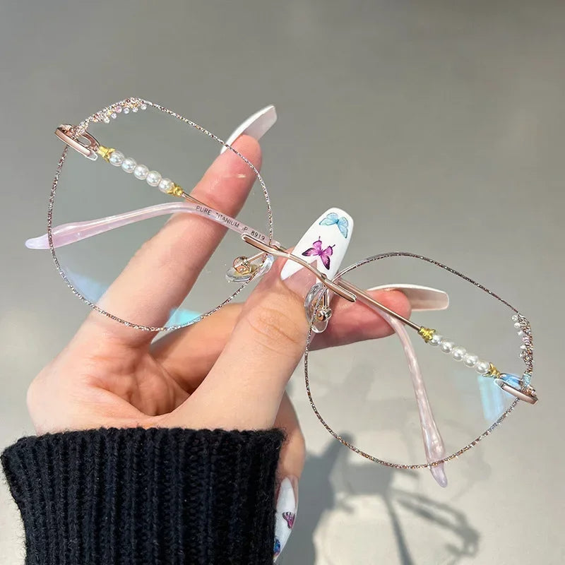 Titanium Myopia Glasses for Women