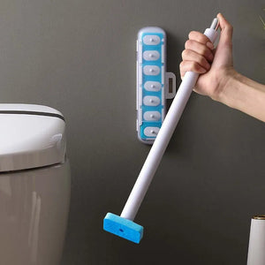 MagnetixClean™ Wall-Mounted Toilet Brush Set
