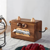 Little Monster Walnut Tissue Box