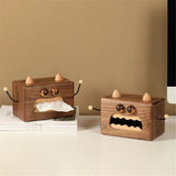 Little Monster Walnut Tissue Box