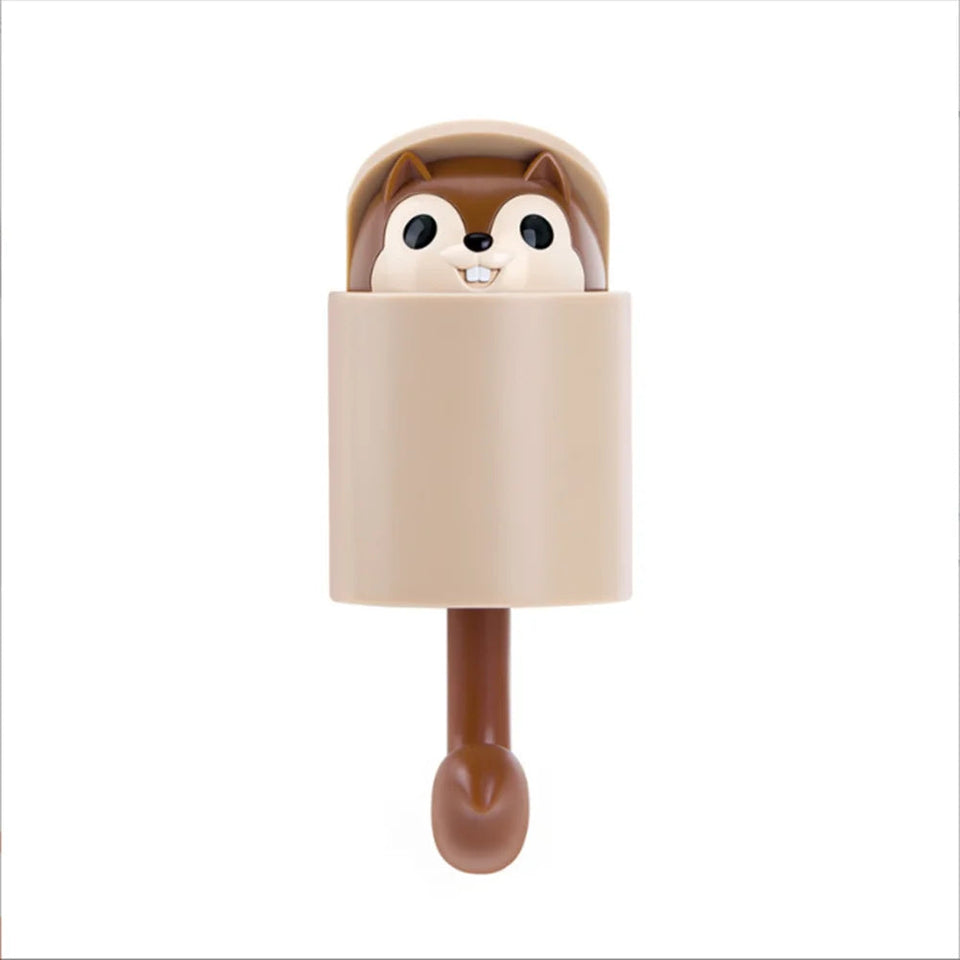 Squirrel Surprise Adhesive Wall Hook