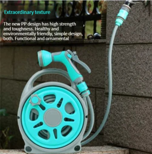 Portable Garden Hose Reel Cart with Spray Gun