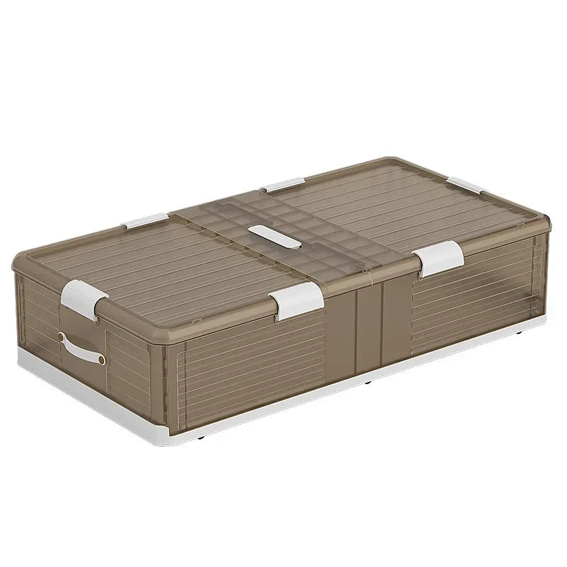 Foldable Underbed Storage Organizer with Wheels