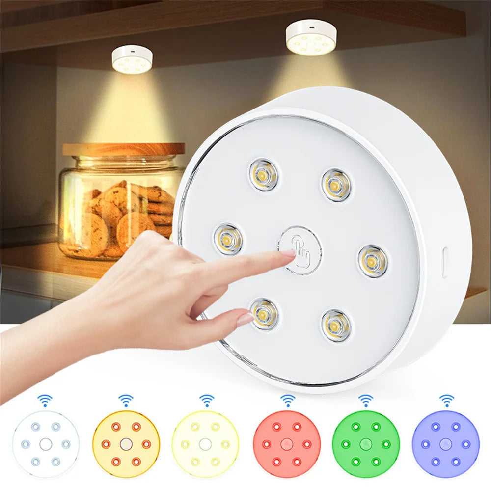 2PC USB RGBCW Smart Puck Lights