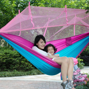 Outdoor Double Hammock with Mosquito Net