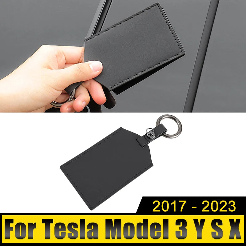 Tesla Leather Key Card Holder Pack