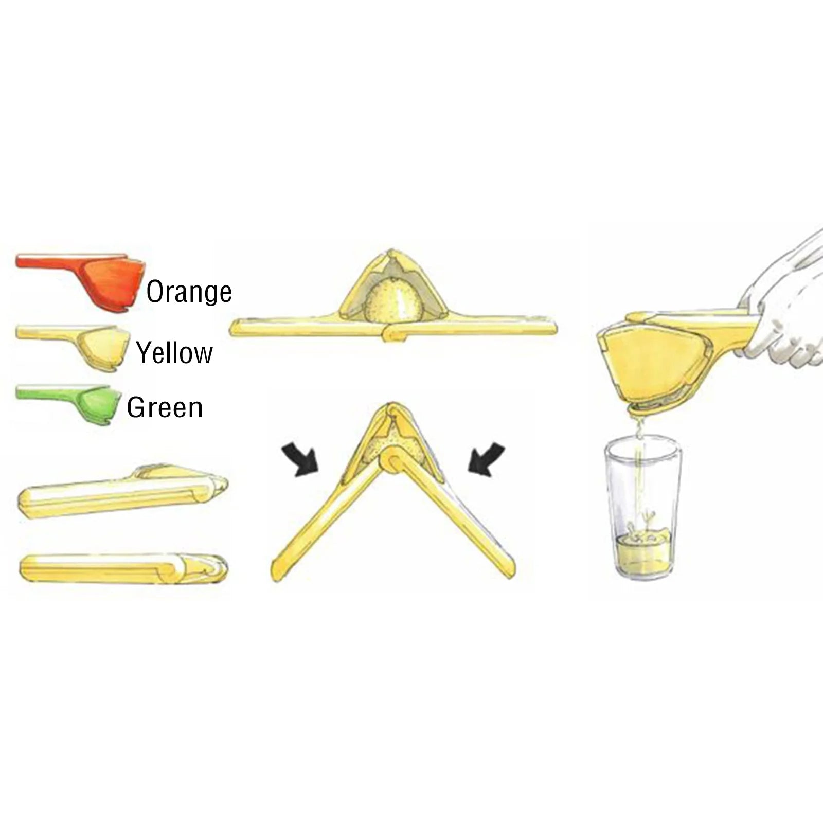 Foldable Citrus Hand Press Juicer