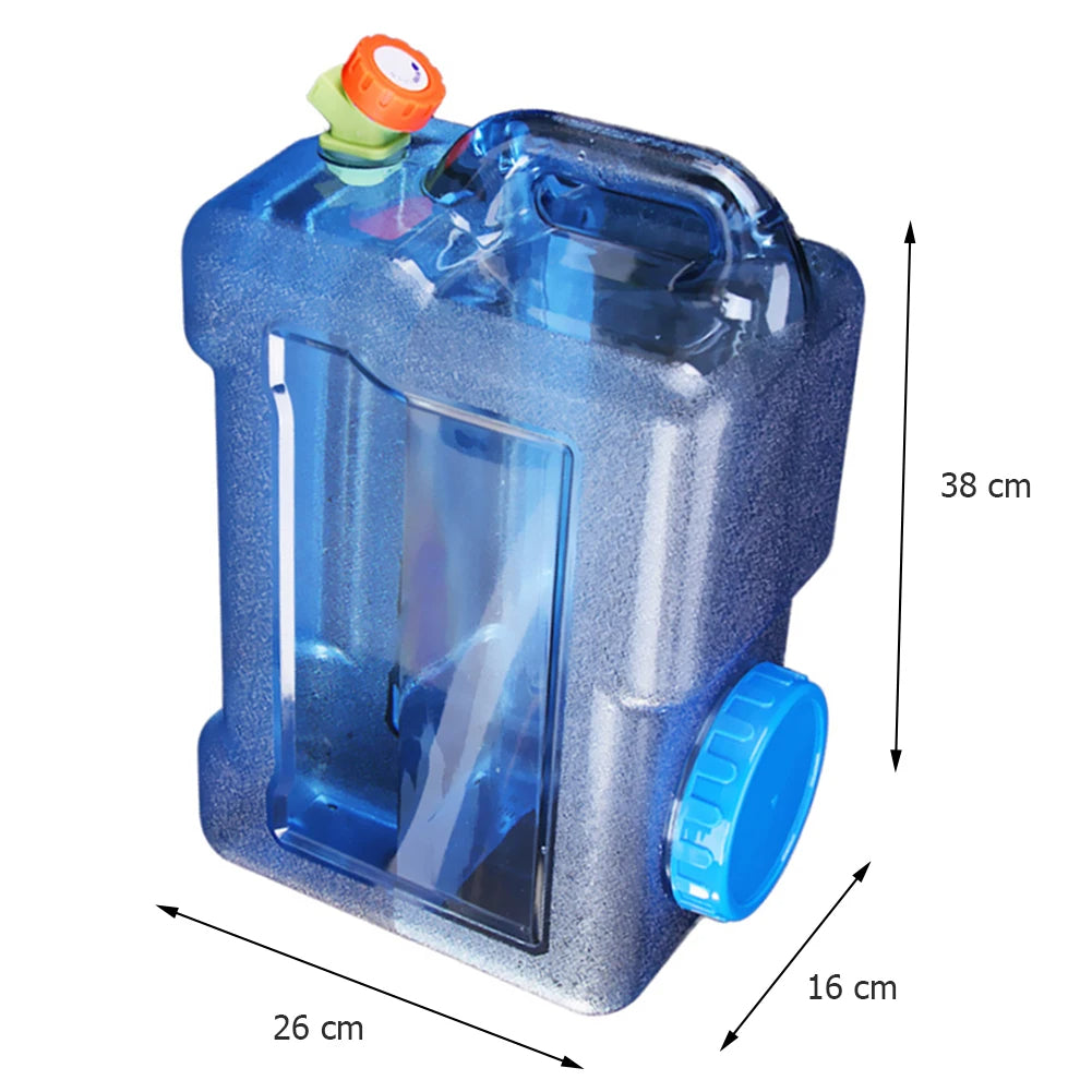 12L PC Bucket with Faucet for Outdoor Adventures