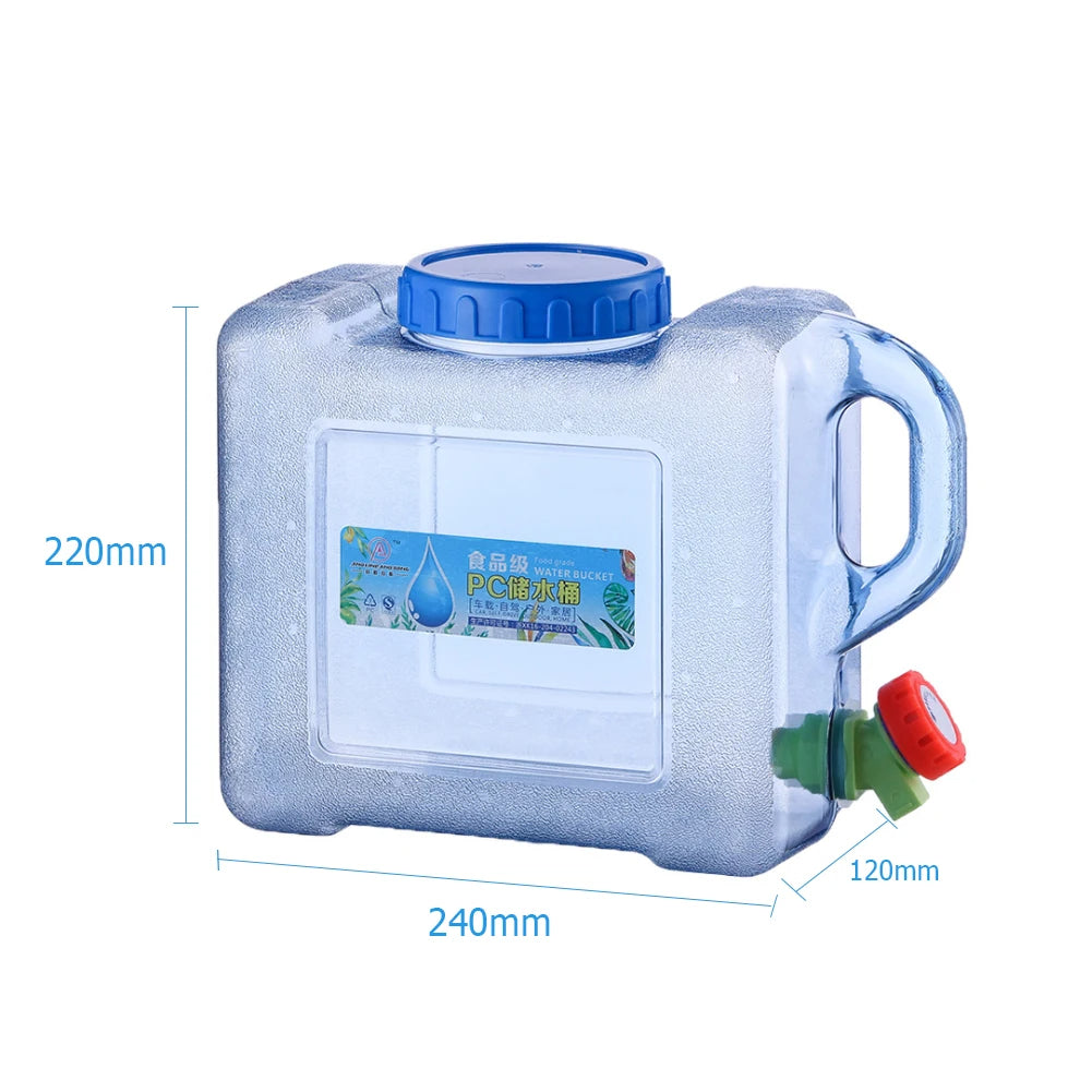 12L PC Bucket with Faucet for Outdoor Adventures