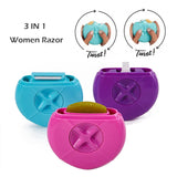 Portable Women's Razor with Refillable Spray Bottle