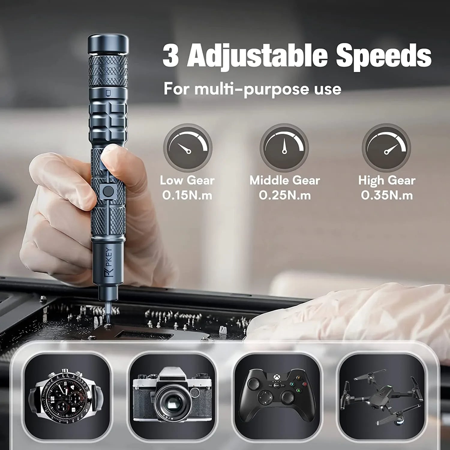 TechPro Plus Precision Electric Screwdriver Set