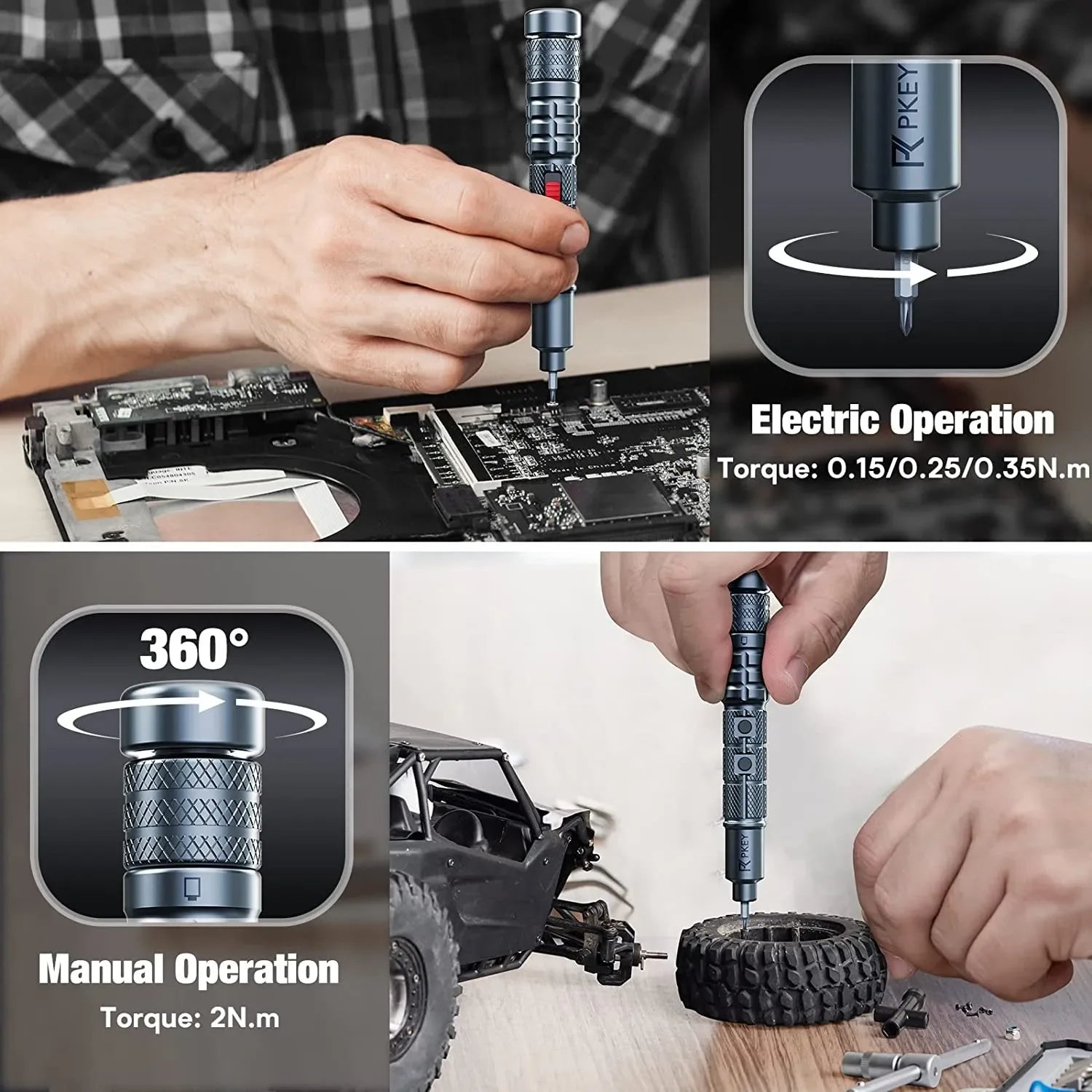 TechPro Plus Precision Electric Screwdriver Set