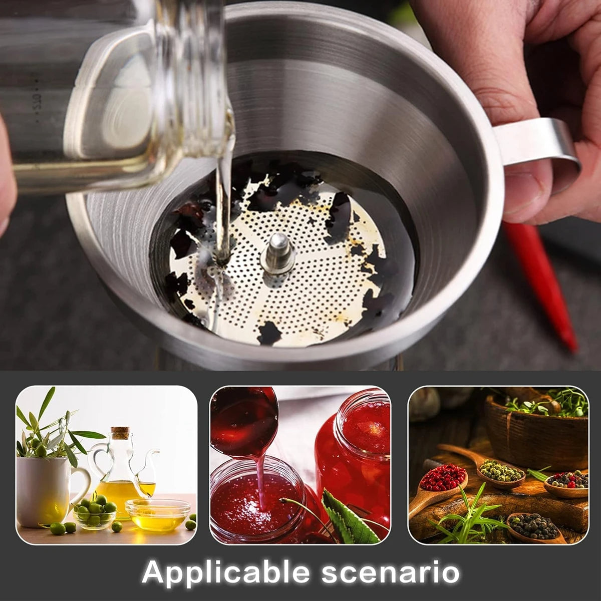Stainless Steel Kitchen Funnel