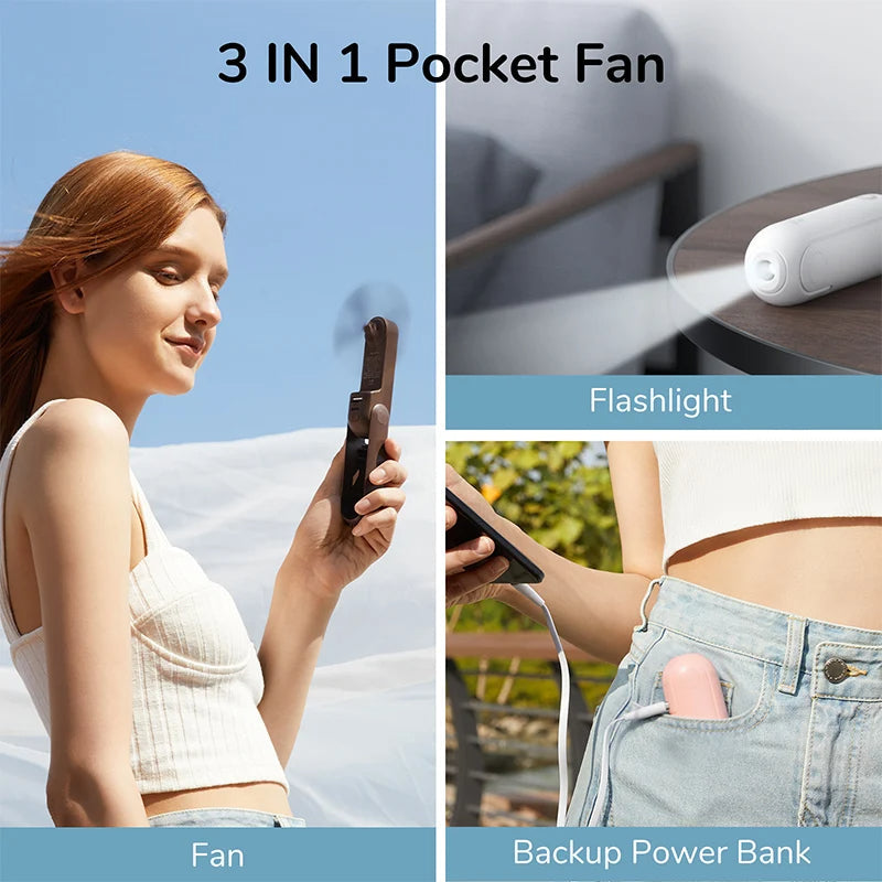 JISULIFE TurboBreeze Handheld Fan