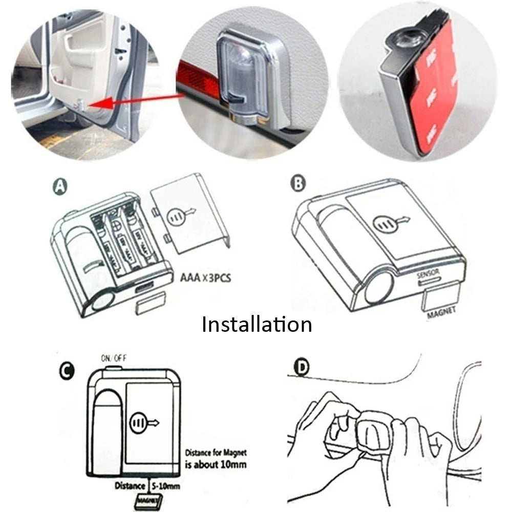 Wireless ZR1 SUPERCHARGED LED Car Door Projector Lights