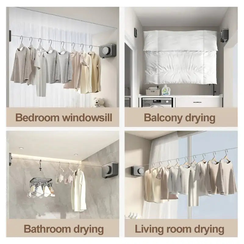 SpaceSaver™ Retractable Clothesline