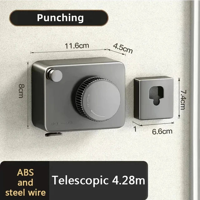 SpaceSaver™ Retractable Clothesline