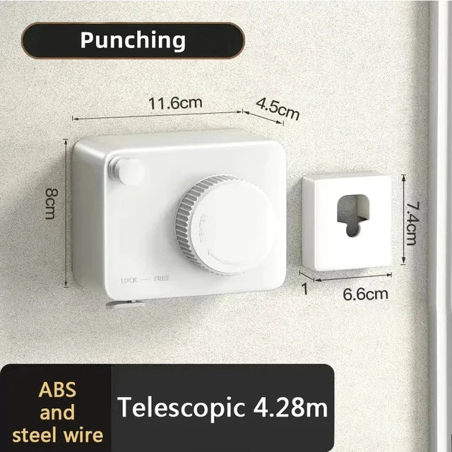 SpaceSaver™ Retractable Clothesline