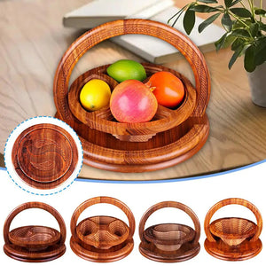 Pakistani Wood Foldable Fruit Basket