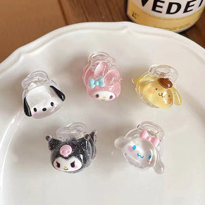 Sanrio Hair Clips Set: Kuromi & My Melody Fantasy