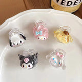 Sanrio Hair Clips Set: Kuromi & My Melody Fantasy